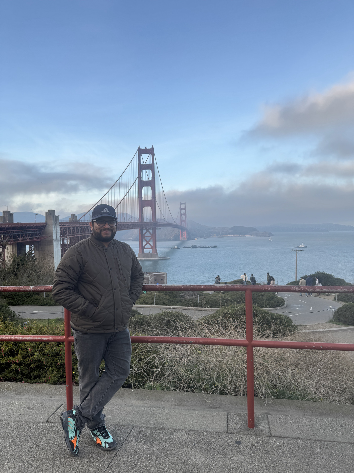 Vishal at the Golden Gate Bridge, San Francisco